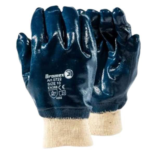 DR-0722 Dromex Synthetic 0722 Nitrile Coated Knitted Wrist Gloves