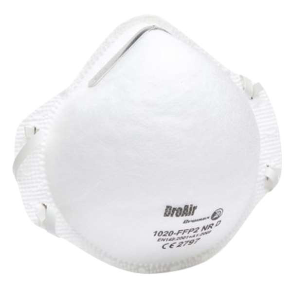 DR-1020 Dromex Moulded FFP2 Disposable Face Mask 20/Box