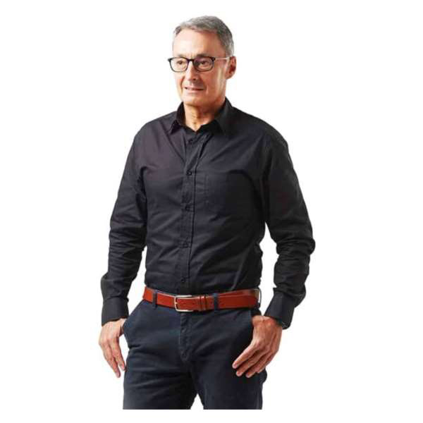 DR-FORMS-BK Dromex Black L/S Formal Shirt