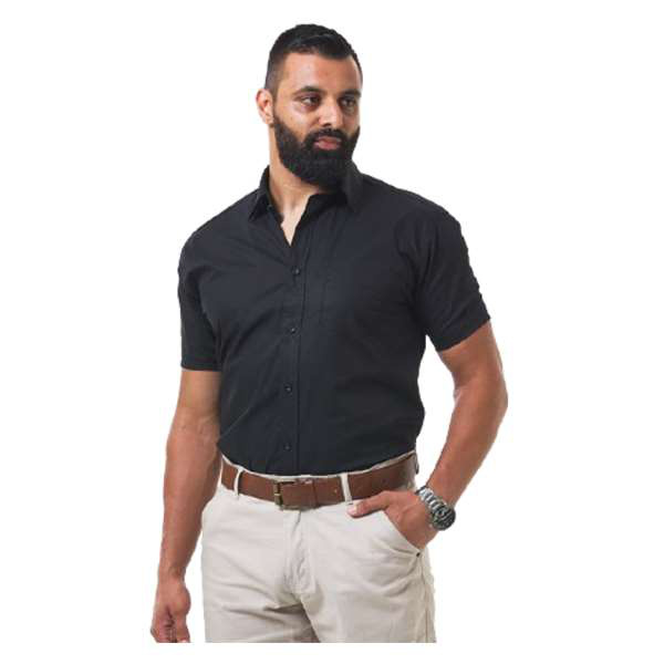 DR-FORMSS-BK Dromex Black S/S Formal Shirt