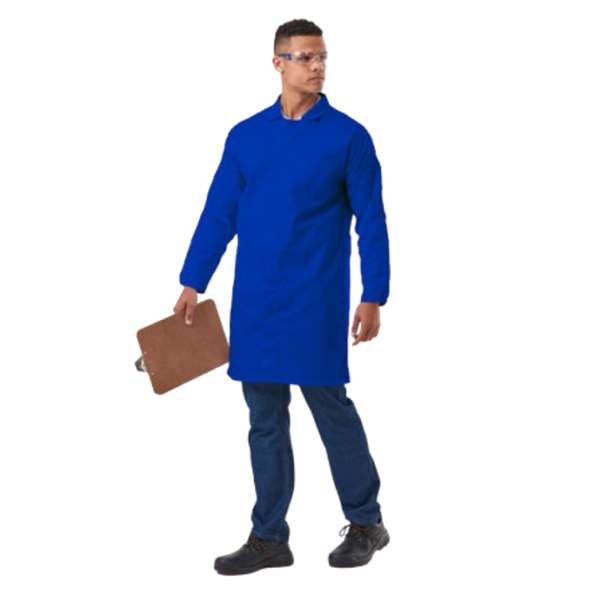 DR-HACCP-RB-DC Dromex Royal Blue HACCP Dust Coat