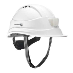 DR-HHCL-WH Dromex White Hard Hat With Lamp Mount