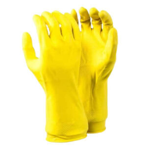 Dromex Synthetic Rubber Household Yellow Gloves