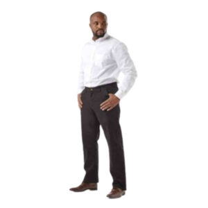 DW-CHINOS-BK Dromex Black Stretch Chinos