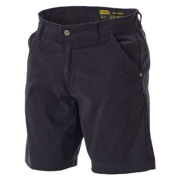 Dromex Black Stretch Chino Shorts