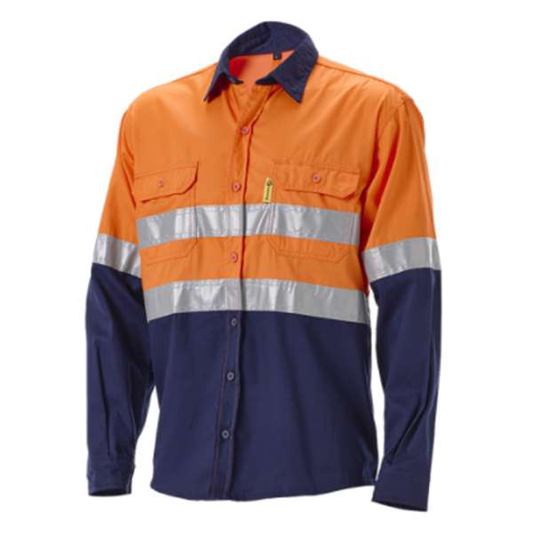 DW-EVHVLS-OR EVOTECH 65/35 Hi-Vis Shirt Orange