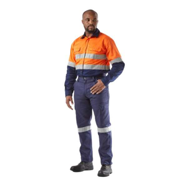 DW-HVLSOR Dromex Orange Reflective Long Sleeve Shirt
