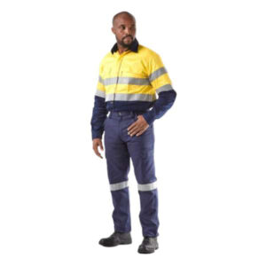DW-HVLSYL Dromex Yellow Reflective Long Sleeve Shirt