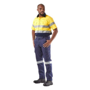 DW-HVSSYL Dromex Yellow Reflective Short Sleeve Shirt