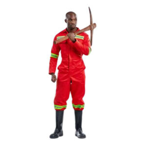 DW-J54-ANG-BRD Dromex J54 Red Reflective Mining Spec Boilersuit